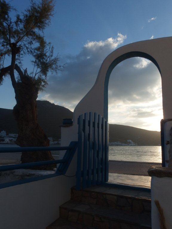 Pension Titika Katapola Bagian luar foto
